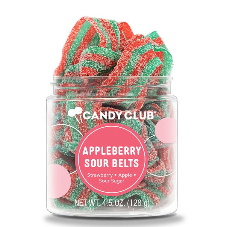 hallmark Candy Club Appleberry Belts Gummy Candies in Jar 4.5 oz