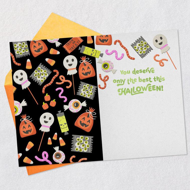 Hallmark Candy Fun And Heart Full Of Happy Halloween Card For Grandson