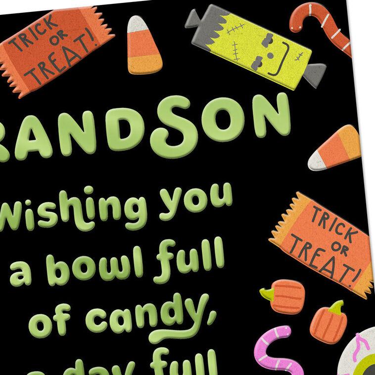 Hallmark Candy Fun And Heart Full Of Happy Halloween Card For Grandson