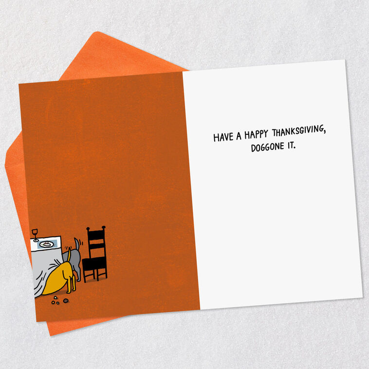 Hallmark Canine Thanksgiving Funny Thanksgiving Card
