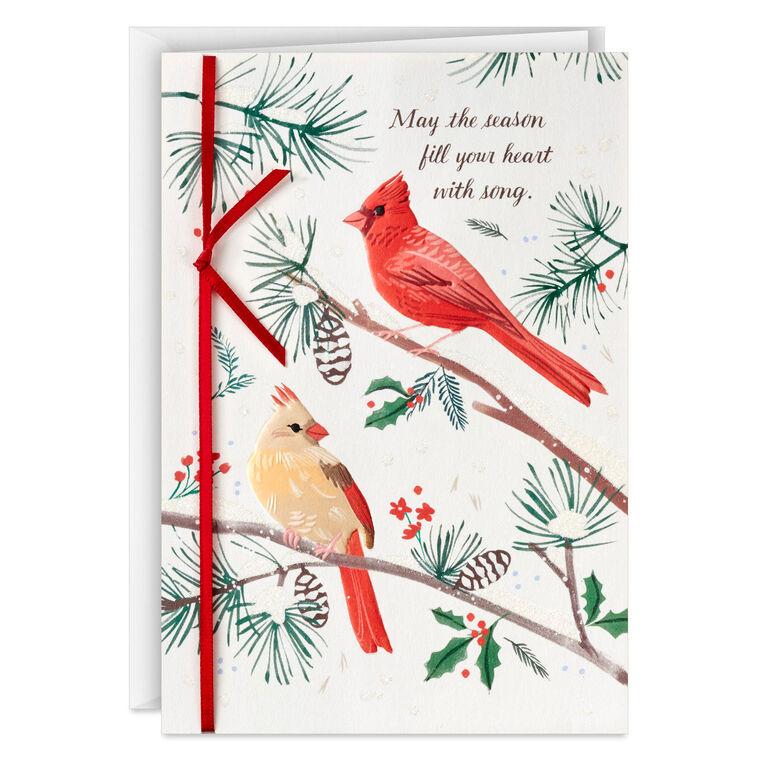 Hallmark Cardinals On Pine Branches Boxed Christmas Cards Pack Of 12