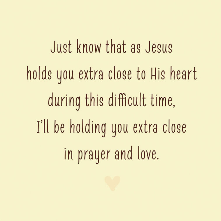 Hallmark Caring Thoughts And Loving Prayers Religious Sympathy Card