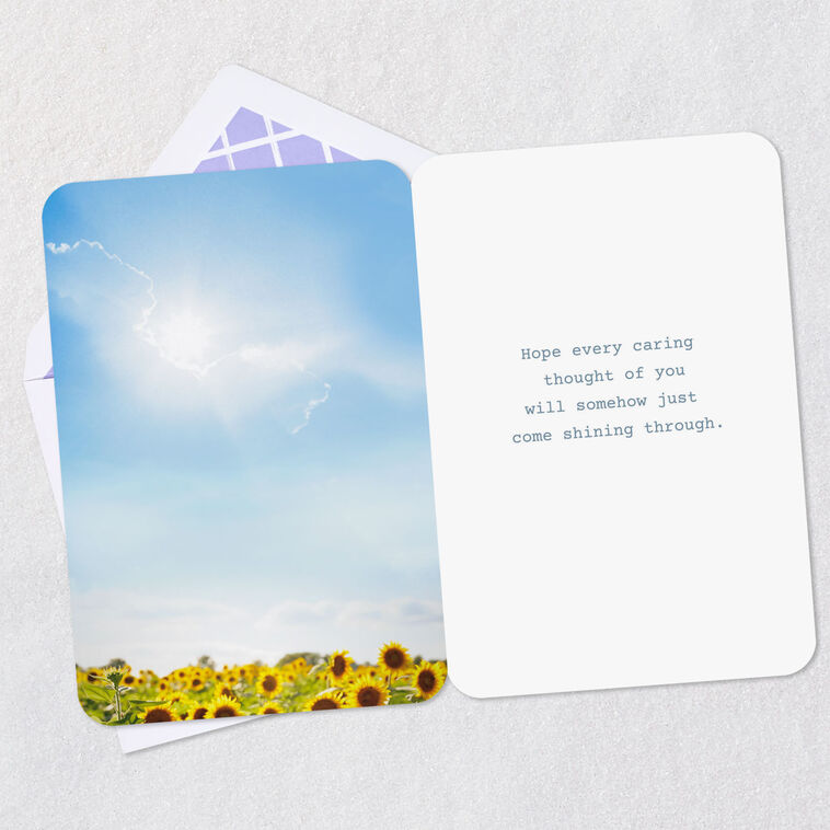 Hallmark Caring Thoughts Shining Through Thinking Of You Card