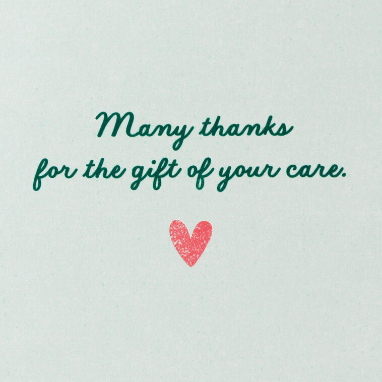 Hallmark Caring With Heart Thank-You Card For Healthcare Professional