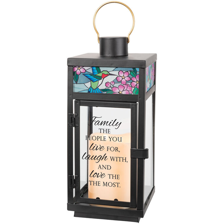 hallmark Carson In Celebration LED Black Metal Lantern
