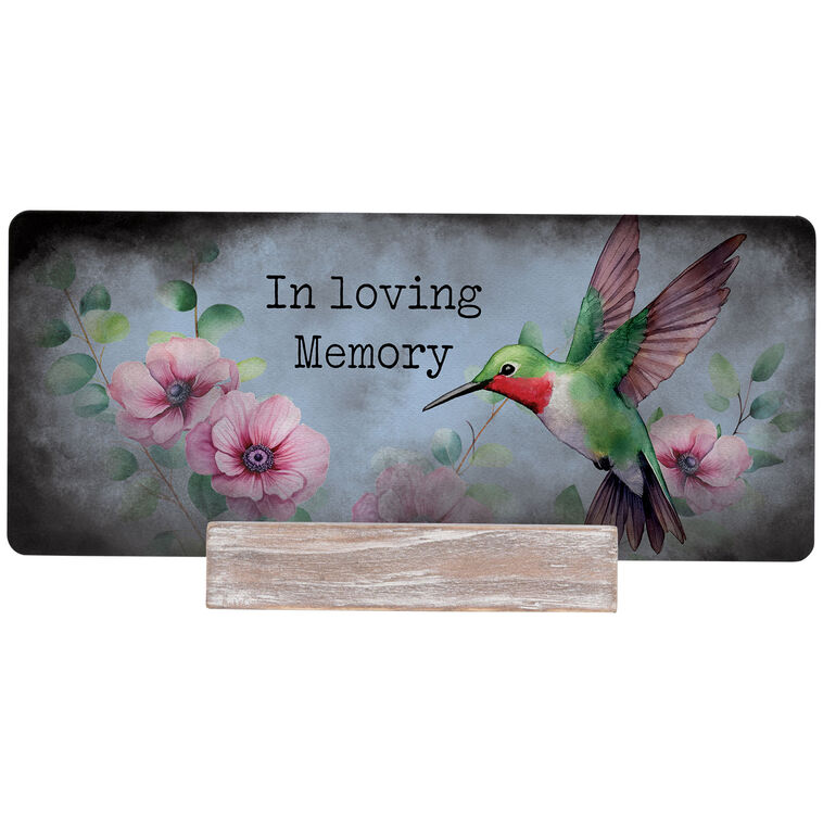 hallmark Carson In Loving Memory Wood Plaque With Stand 7x4