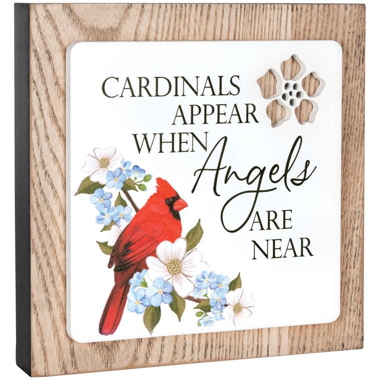 hallmark Carson When Cardinals Appear Wood Block Sign 5.75"