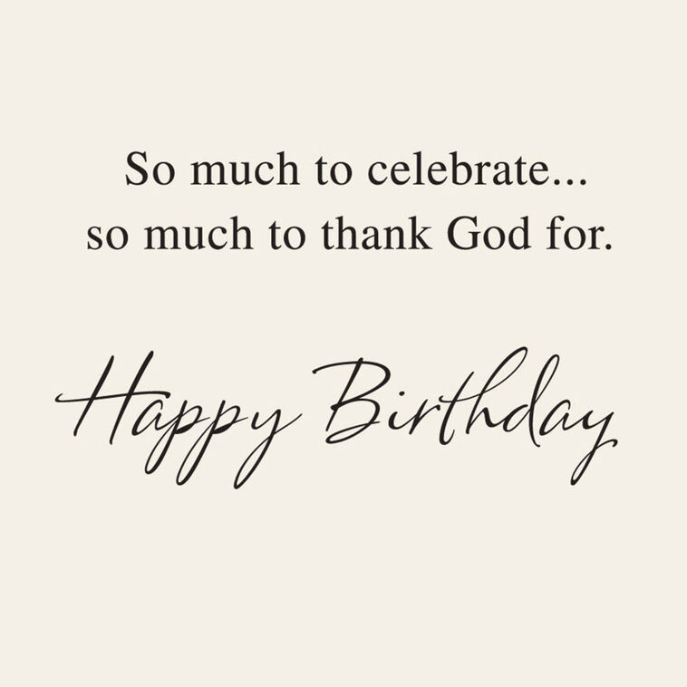 Hallmark Celebrate Every Good Thing Religious Birthday Card