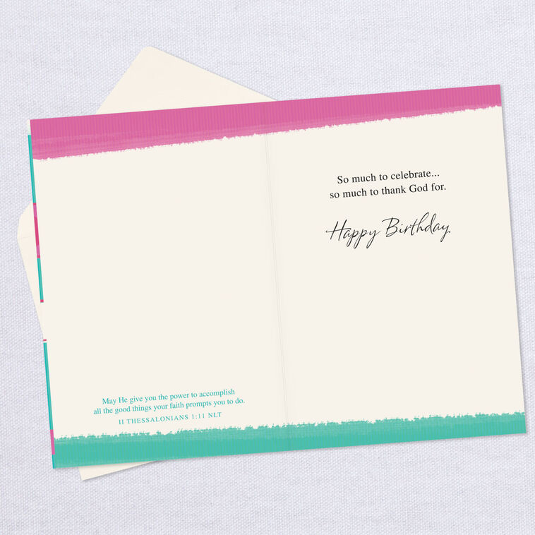Hallmark Celebrate Every Good Thing Religious Birthday Card