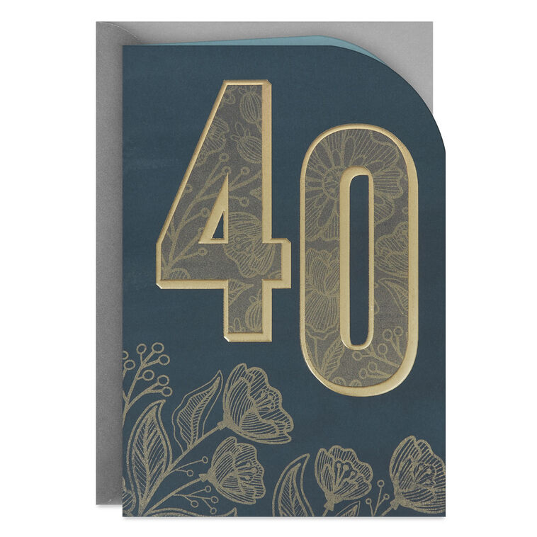 hallmark Celebrate This Life Together 40th Anniversary Card