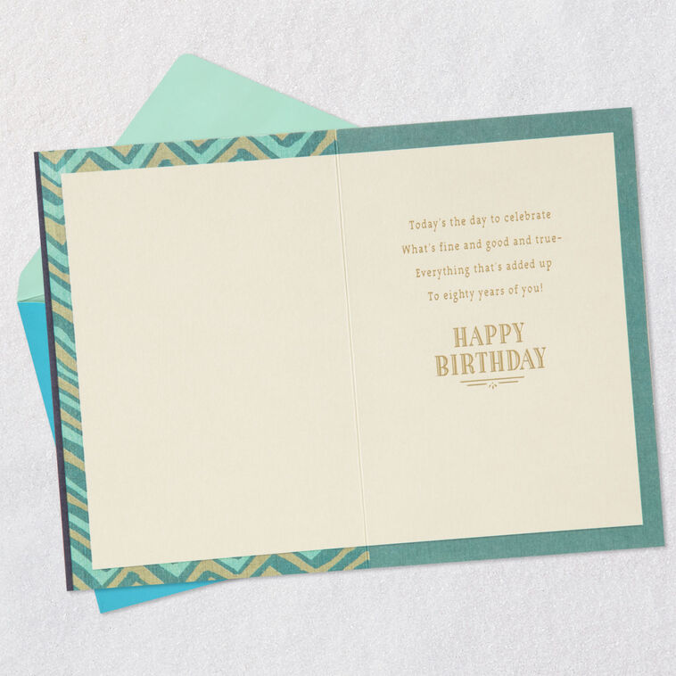 Hallmark Celebrating 80 Years Of You 80th Birthday Card