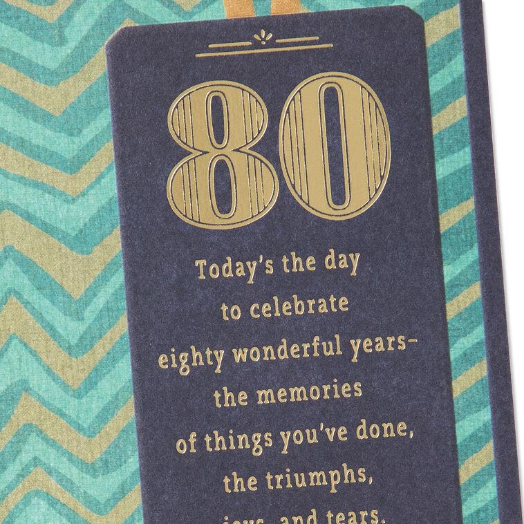 Hallmark Celebrating 80 Years Of You 80th Birthday Card