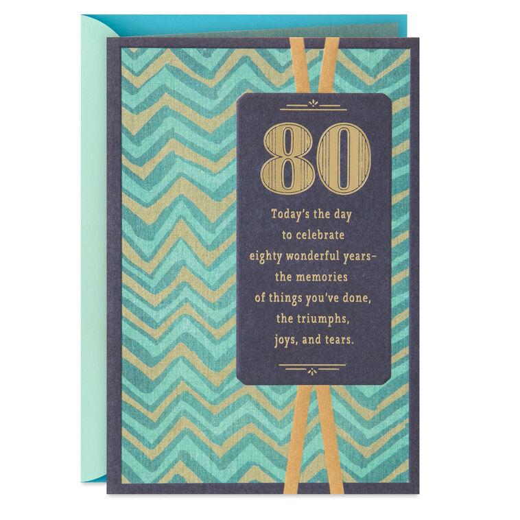 hallmark Celebrating 80 Years of You 80th Birthday Card