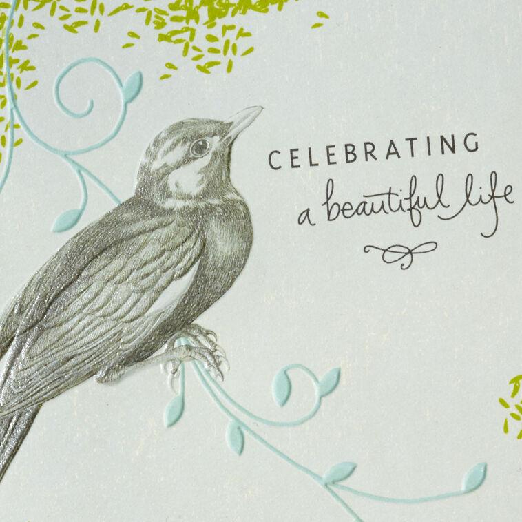 Hallmark Celebrating A Beautiful Life Sympathy Card