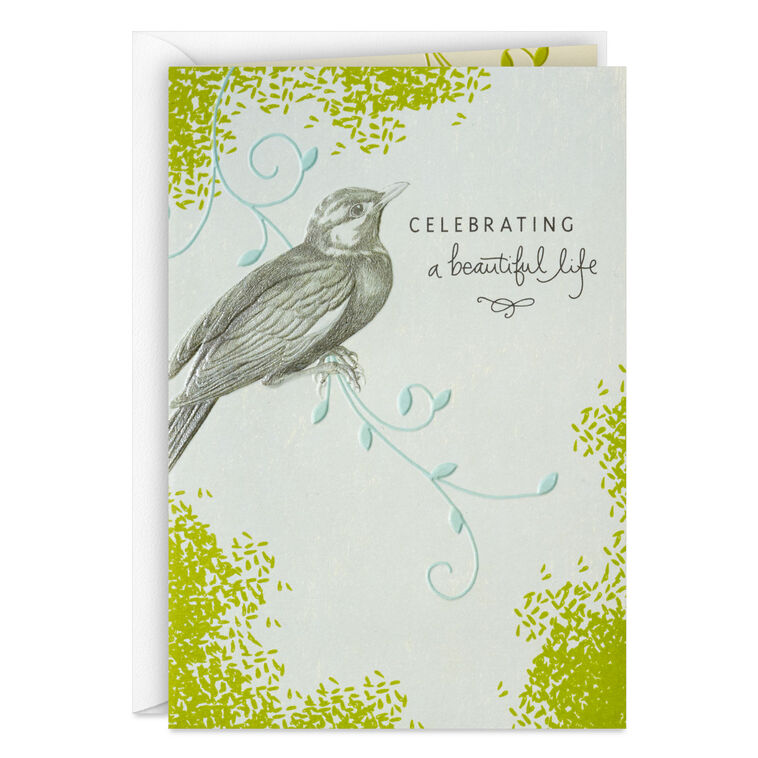 hallmark Celebrating a Beautiful Life Sympathy Card