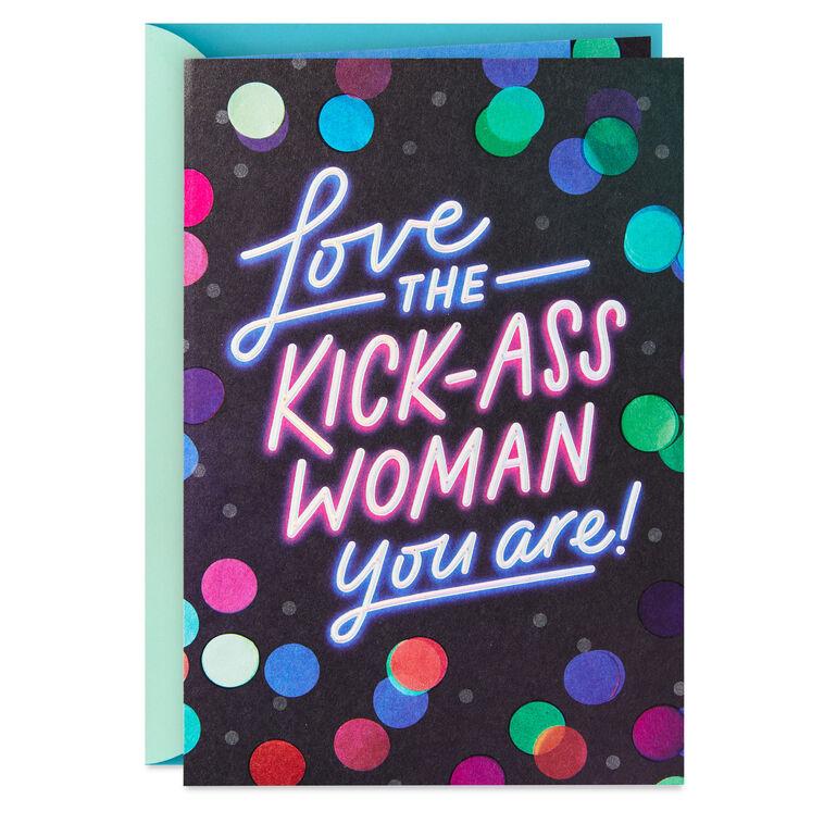 hallmark Celebrating a Kick-Ass Woman Birthday Card for Her