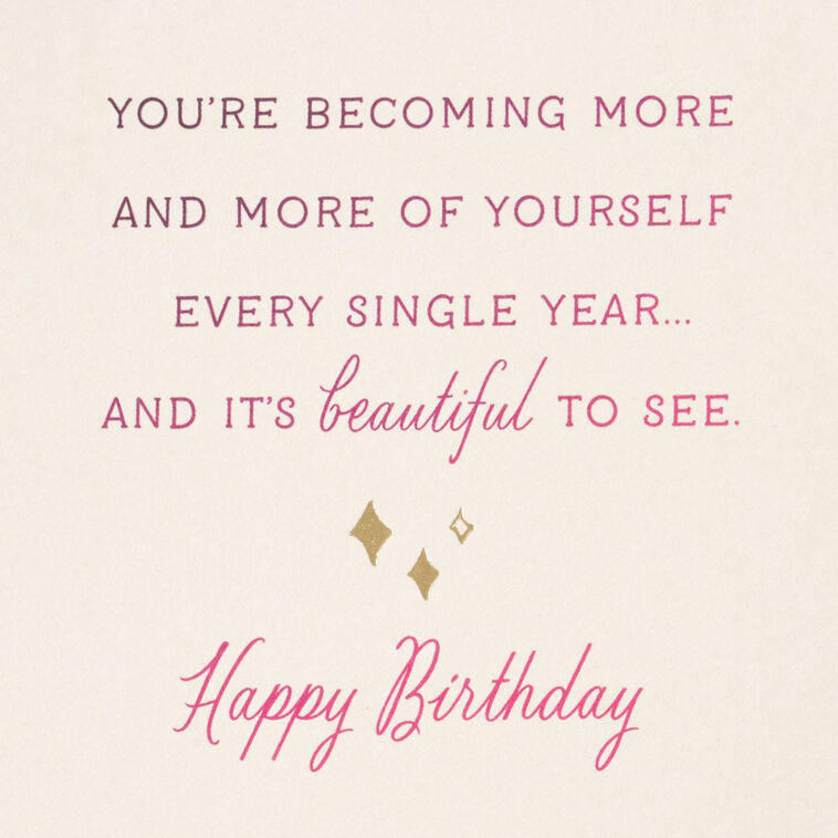 Hallmark Celebrating All That You Are Birthday Card For Her