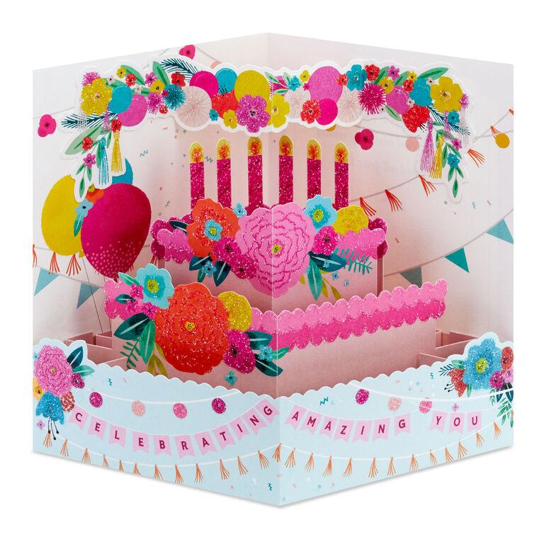 Hallmark Celebrating Amazing You 3D Pop-Up Birthday Card