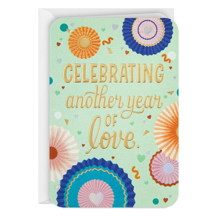 hallmark Celebrating Another Year of Love Anniversary Card for Couple