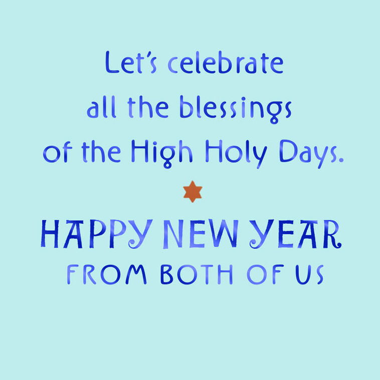 Hallmark Celebrating Blessings Rosh Hashanah Card From Both