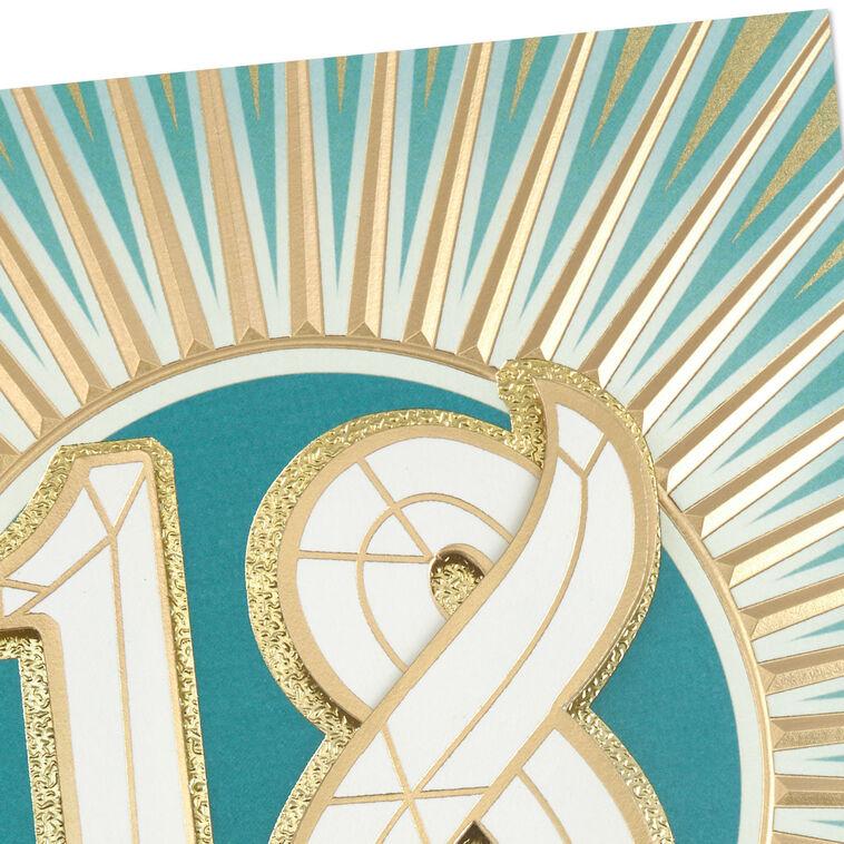 Hallmark Celebrating Discoveries 18th Birthday Card