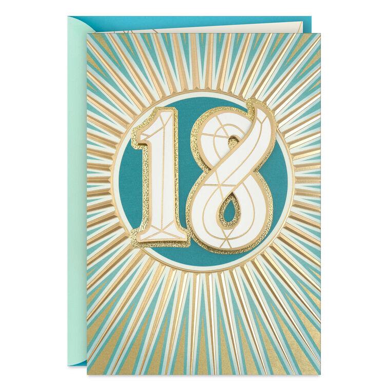 hallmark Celebrating Discoveries 18th Birthday Card