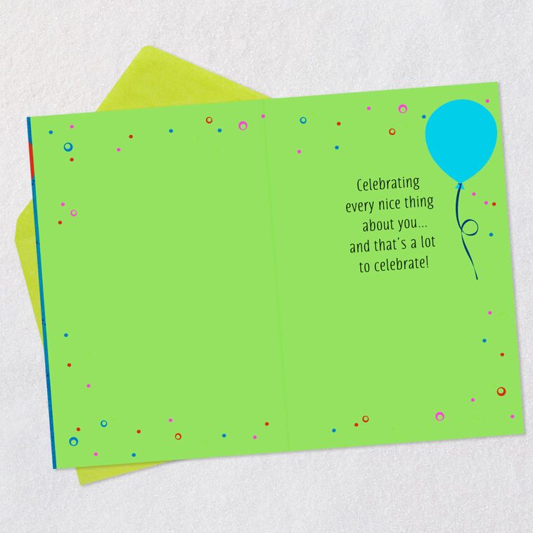 Hallmark Celebrating Every Nice Thing About You Birthday Card