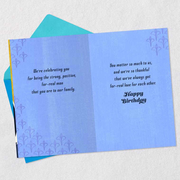 Hallmark Celebrating The For-Real Man You Are Birthday Card For Brother