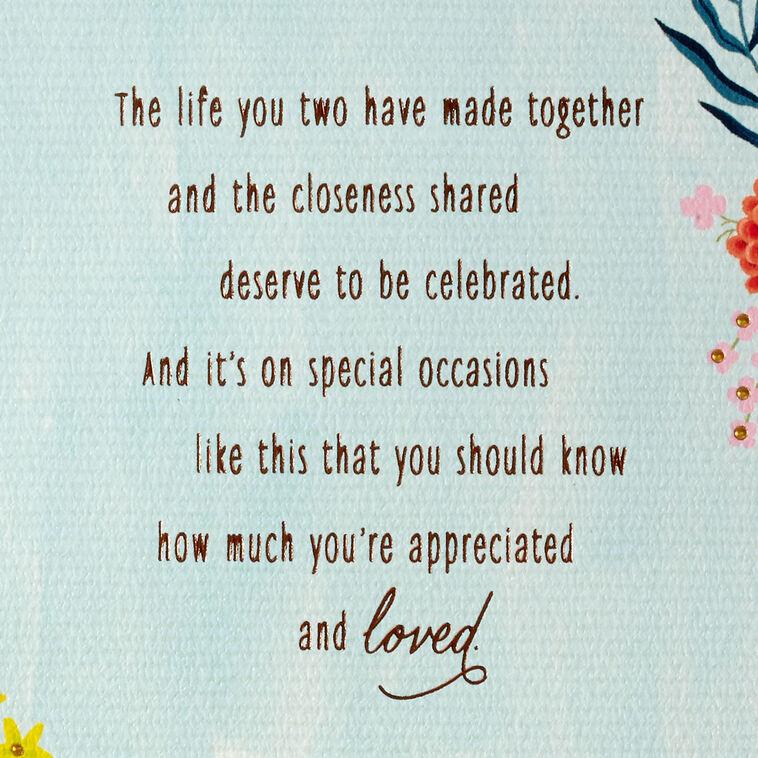 Hallmark Celebrating The Life You've Made Together Anniversary Card For Parents