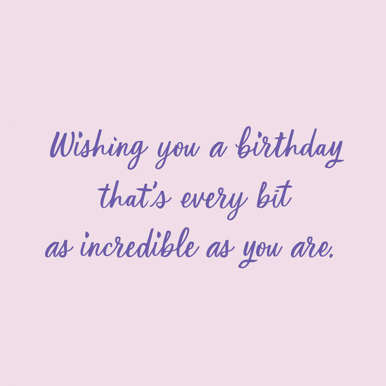 Hallmark Celebrating The One And Only You Birthday Card