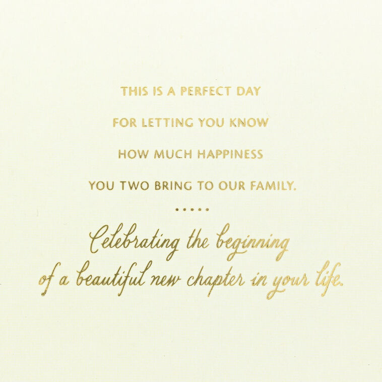 Hallmark Celebrating This Beautiful New Chapter Wedding Card For Grandson