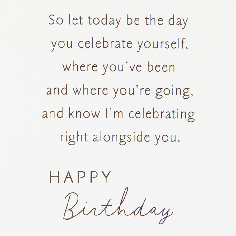 Hallmark Celebrating Who You've Been And Who You're Becoming Birthday Card For Women