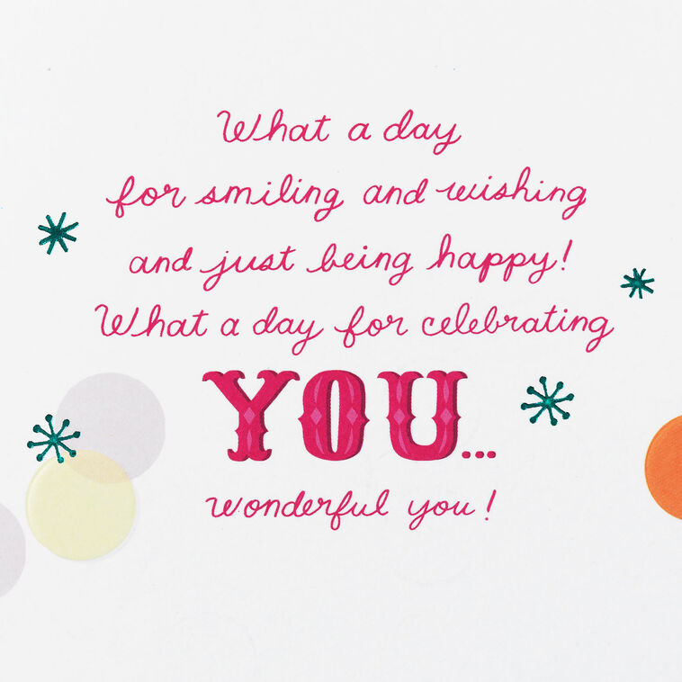 Hallmark Celebrating Wonderful You Birthday Card For Niece