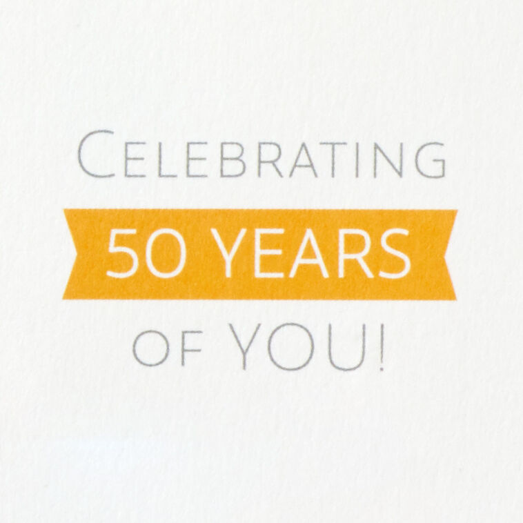 Hallmark Celebrating You 3D Pop-Up 50th Birthday Card