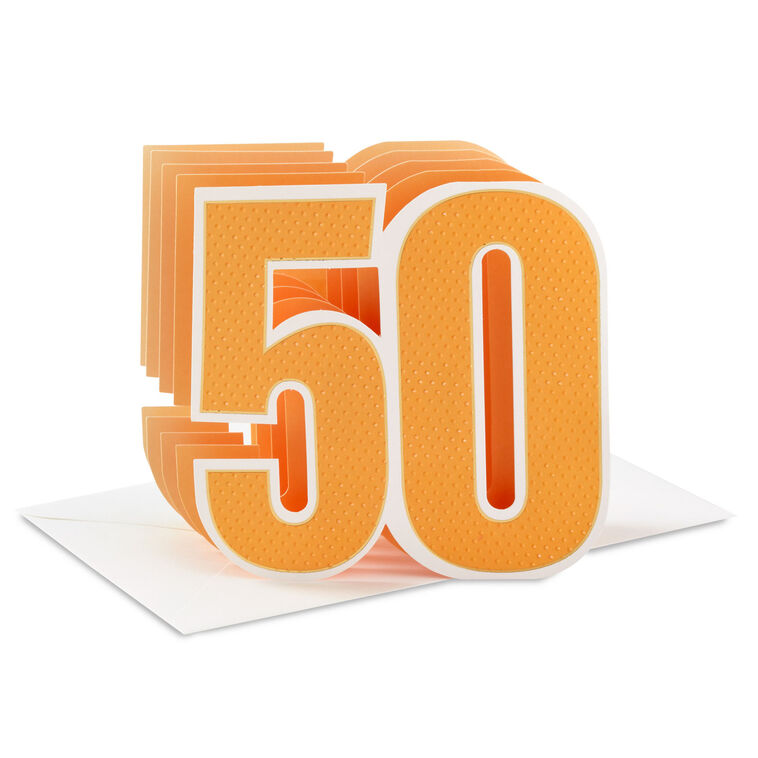 hallmark Celebrating You 3D Pop-Up 50th Birthday Card