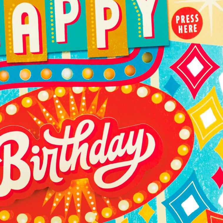 Hallmark Celebrating You 3D Pop-Up Musical Birthday Card With Light
