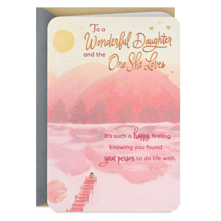 hallmark Celebrating You Anniversary Card for Daughter and Her Love