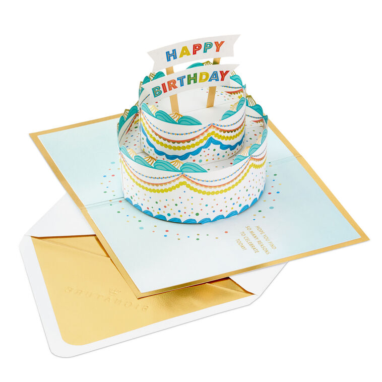 Hallmark Celebrating You Cake 3D Pop-Up Birthday Card