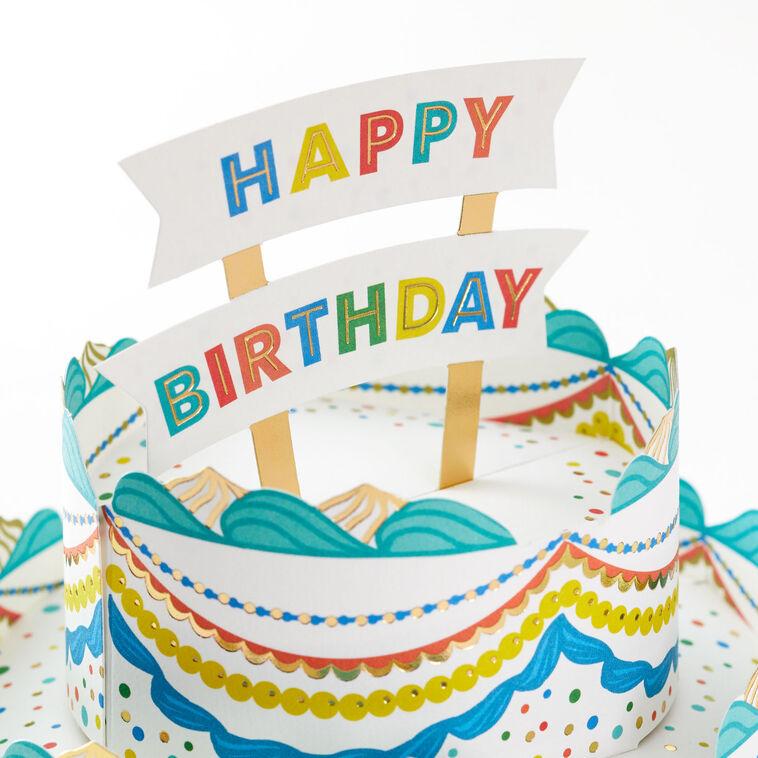 Hallmark Celebrating You Cake 3D Pop-Up Birthday Card