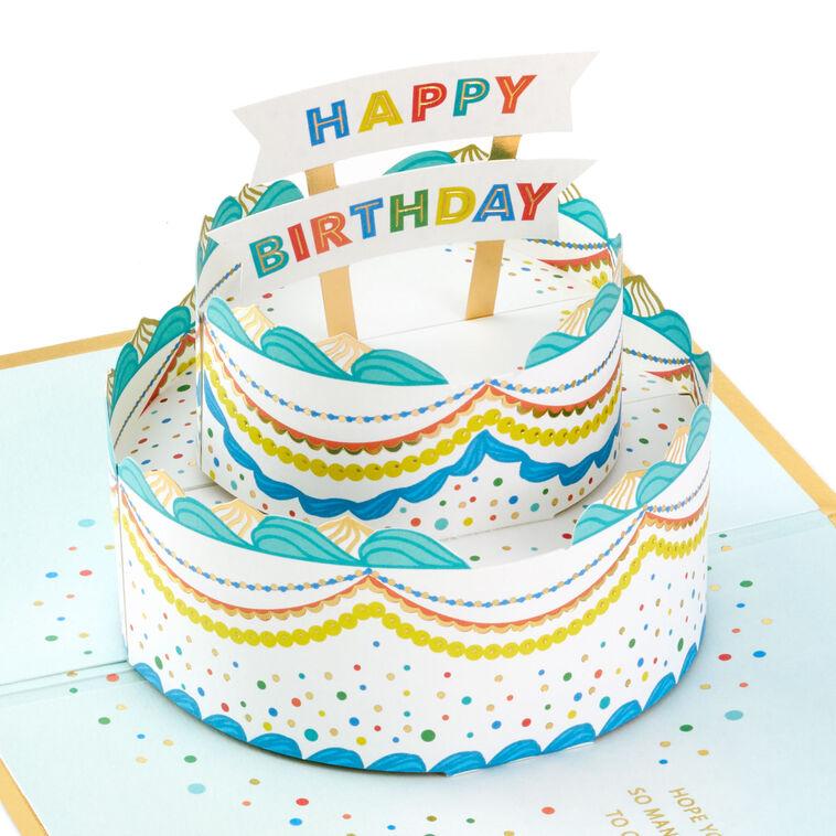 hallmark Celebrating You Cake 3D Pop-Up Birthday Card