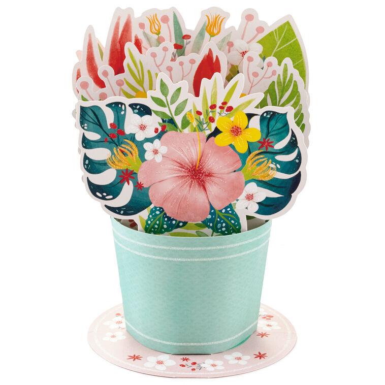 Hallmark Celebrating You Flower Bouquet 3D Pop-Up Card