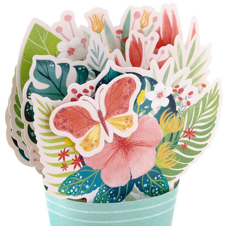 Hallmark Celebrating You Flower Bouquet 3D Pop-Up Card
