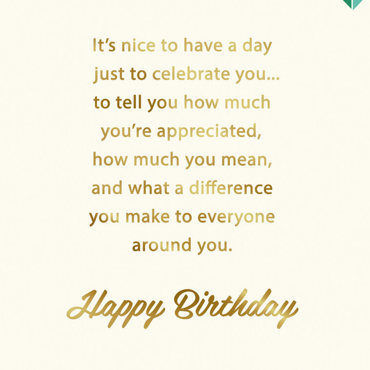 Hallmark Celebrating You Gift Card Greeting Birthday Card