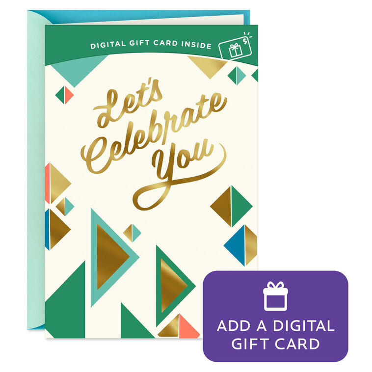 hallmark Celebrating You Gift Card Greeting Birthday Card
