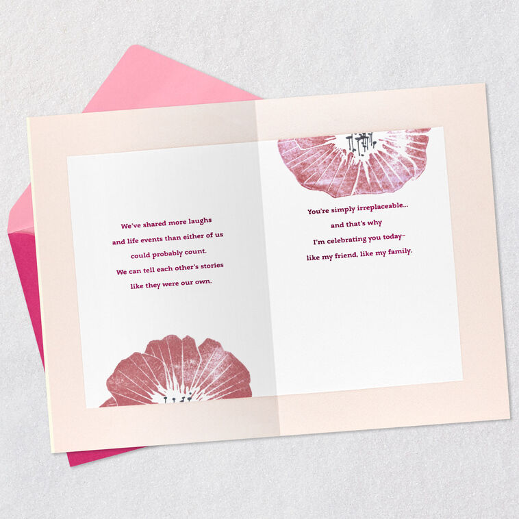 Hallmark Celebrating You Like Family Birthday Card For Friend