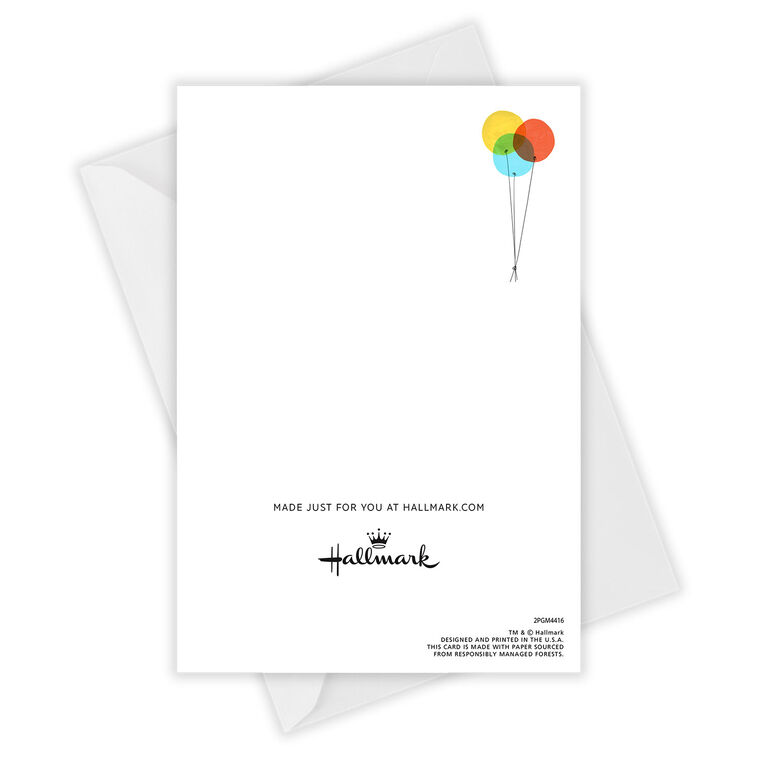 Hallmark Celebrating You Modern Balloons Custom Birthday Card
