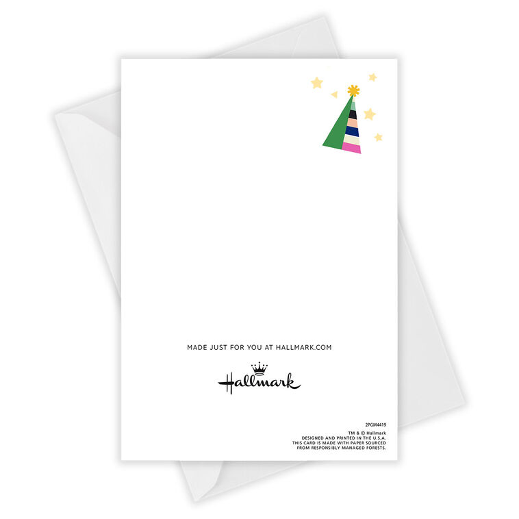 Hallmark Celebrating You Party Hats Custom Birthday Card