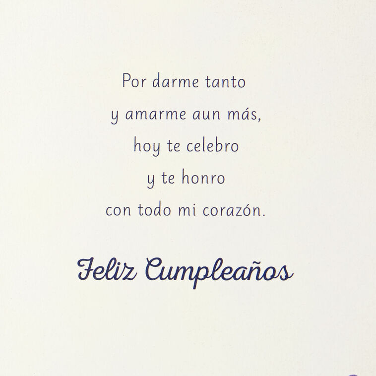 Hallmark Celebrating You Spanish-Language Birthday Card For Mom