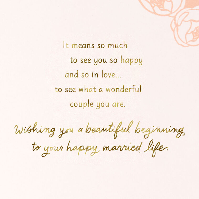 Hallmark Celebrating You With Love Wedding Card For Granddaughter