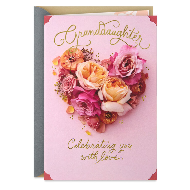 hallmark Celebrating You With Love Wedding Card for Granddaughter
